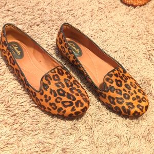 Clarks Artisan Leopard Dress Flats